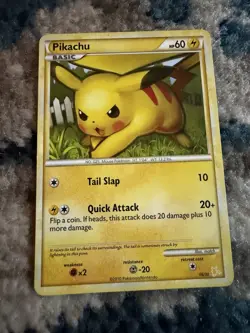 Pikachu (#16) 16/30 Common HGSS Trainer Kit: Gyarados & Raichu Pokemon NM - Image 1