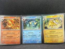 Pokemon PRISMATIC EVOLUTIONS Promos Flareon / Vaporeon / Jolteon - Image 1