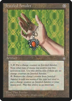 Jeweled Amulet - MtG Ice Age - Uncommon NM 1995 - Image 1