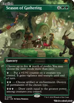 MTG Season of Gathering (Borderless) [BLB - 286] LP - Image 1