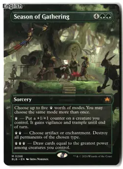 MTG Season of Gathering (Borderless) [BLB - 286] LP - Image 2