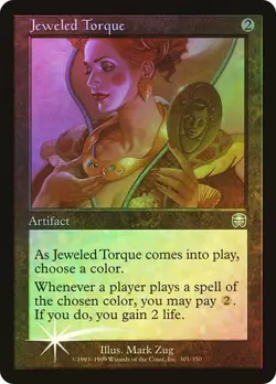 Mercadian Masques MTG FOIL Jeweled Torque Magic - Image 1
