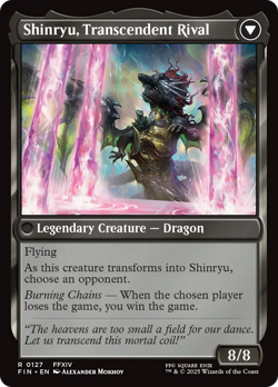 x1 Zenos yae Galvus // Shinryu, Transcendent Rival FIN Final Fantasy MTG 127 1x - Image 2