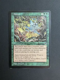 MTG Aluren Tempest Rare Green Enchantment #213 English 1997 Regular - Image 1