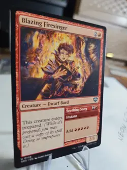 Blazing Firesinger 109 MTG - Secrets of Strixhaven NM/M Condition - Image 2