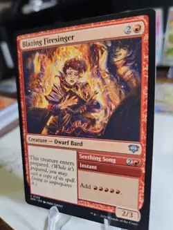 Blazing Firesinger 109 MTG - Secrets of Strixhaven NM/M Condition - Image 3
