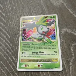 Pokemon TCG Shaymin LV.X DP39 Black Star Promo Diamond & Pearl Holo LP - Image 1