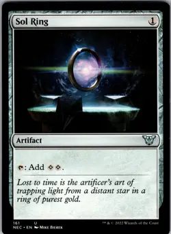 Magic: The Gathering Sol Ring 161 Commander: Kamigawa: Neon Dynasty Uncommon NM - Image 1
