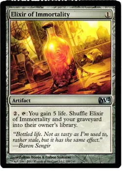 Elixir of Immortality 208 UC Magic 2012 (M12) NM MTG - Image 1