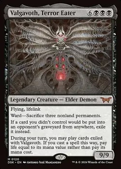 Magic The Gathering MTG VALGAVOTH, TERROR EATER Duskmourn: House of Horror NM - Image 1