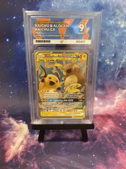 Raichu & Alolan Raichu GX 54/236 - Unified Minds - Pokemon TCG - ✨ACE 9 POP 1!✨ - Image 1