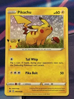 Pokemon TCG General Mills Promo Holo Pikachu SWSH039 NM - Image 1