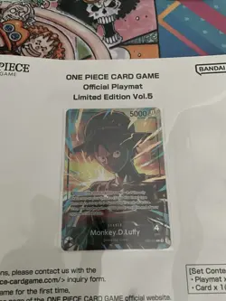ONE PIECE CARD GAME Official Playmat Limited Edition Vol.5 W/Luffy promo - Image 2