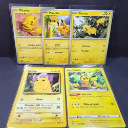5x Pikachu Card LOT - Pokemon TCG - Assorted Lots - Image 1