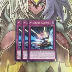 KICO-EN010 x3 XYZ Hyper Cannon Super Rare Excellent Condition Yugioh - Image 1