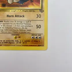 Rhydon 45/64 Jungle 1st Edition MP WOTC Pokemon TCG Vintage Single - Image 5