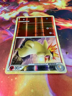 Typhlosion 32/123 NM Rare Reverse Holo HeartGold & SoulSilver 2010 Pokemon TCG - Image 3