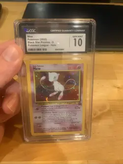 CGC 10 GEM MINT Mew # 9 HOLO WOTC Black Star Promo Pokemon Card - Image 1
