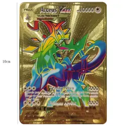 NEW Pokemon 10000point Metal Cards TCG Arceus VMAX Golden Pokemon Gifts For Kids - Image 2