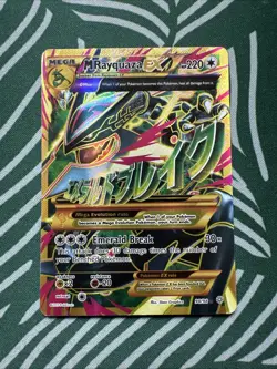 M Rayquaza EX Shiny Full Art Holo Card 98/98 XY-Ancient Origins LP Condition - Image 1