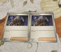 Pokemon TCG Rare Boss’s Orders Trainer 172/193 NM 2 Card Lot - Image 1