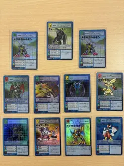 Digimon Card Set 11 Cards Including WarGreymon St-151 Collectible Rare - Image 1