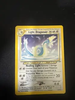 Pokemon Neo Destiny Light Dragonair 22/105 Unlimited Edition Regular Card - Image 1
