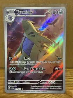 Tyranitar IR 222/193 Paldea Evolved SV02 Illustration Rare Pokemon Card Game - Image 1