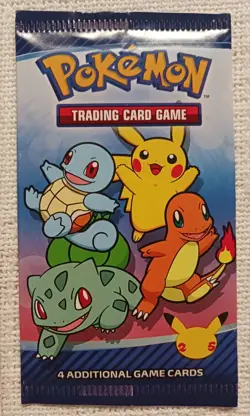 4 Sealed McDonald's Pokemon 25th. Anniversary Booster Packs, 2 - 25th.Happy Meal - Image 3