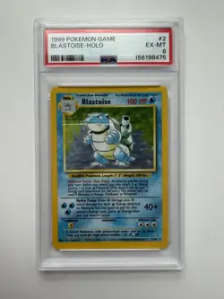 1999 POKEMON BASE SET UNLIMITED #2 BLASTOISE-HOLO PSA 6 - Image 1