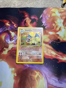 Pokemon TCG Charizard Base Set Holo Unlimited Rare Card 4/102 - Image 1