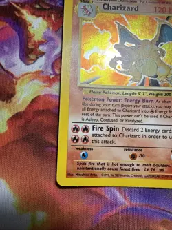 Pokemon TCG Charizard Base Set Holo Unlimited Rare Card 4/102 - Image 5