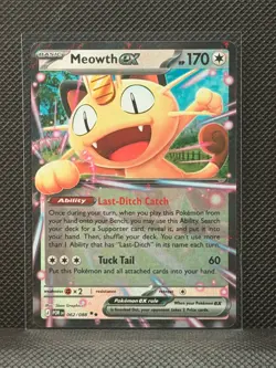 Pokemon ME03: Perfect Order - Meowth ex 062/088 Double Rare Holo - Image 1