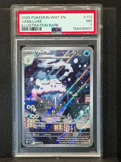 2025 Pokemon White Flare - Vanilluxe #113 Illustration Rare PSA 7 - Image 1