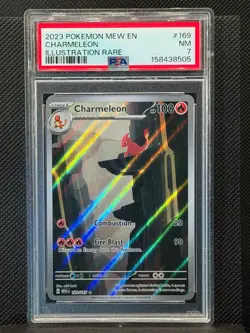 2023 Pokemon Scarlet & Violet 151 - Charmeleon #169 Illustration Rare PSA 7 - Image 1