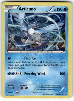 Articuno 16/108 Cracked Ice Holo Rare Roaring Skies Pokemon Lightly Played - Image 1