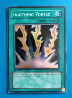 Lightly Played Yugioh Lightning Vortex - FET-EN040 - Super Rare - 1st Edition - Image 1