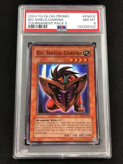 Yugioh 2004 Big Shield Gardna TP5-EN002 PSA 8 Super Rare - Image 1