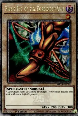 Lightly Played, English Yu Gi Oh Right Leg of the Forbidden One - MP24-EN002 - Q - Image 1