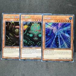 3x Yugioh Sanga Kazejin Suijin SGX2-END07 8 9 Secret Rare - NM 💎 - Image 1