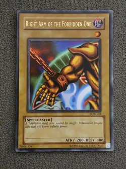 Right Arm of the Forbidden One LOB-122 The Legend of Blue Eyes White Dragon - Image 1