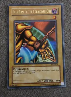 2002 Yu-Gi-Oh! Left Arm of the Forbidden One Legend of Blue Eyes LOB-123 - Image 1