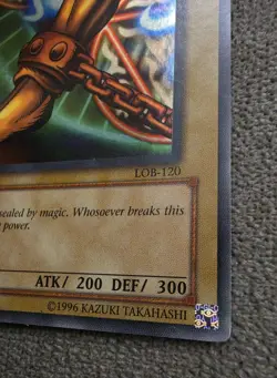 Yu-Gi-Oh! TCG Right Leg of the Forbidden One LOB-EN120 - Image 4