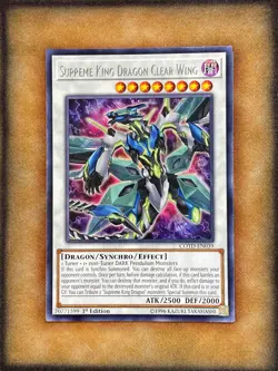 Yugioh Supreme King Dragon Clear Wing COTD-EN039 Rare 1st Ed NM - Image 1