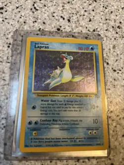 Lapras Pokemon Trading Card 80 HP Vintage Edition - Image 1