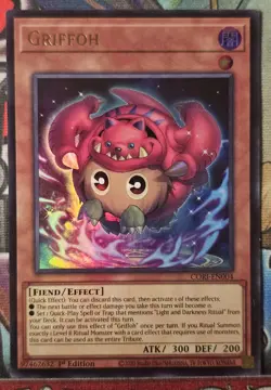 Yu-Gi-Oh! TCG Griffoh CORI-EN004 1st Edition Super Rare - Image 1