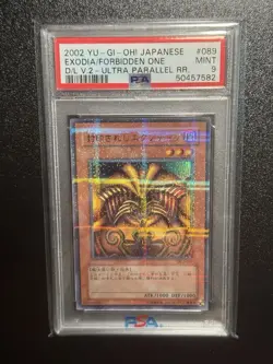 Yu-Gi-Oh! Exodia The Forbidden One Japanese Ultra Parallel Rare DL2-089 PSA 9 - Image 1