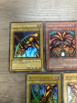 Yugioh Exodia The Forbidden One Complete 5 Card Set Mixed Vintage LOB DB1 MC1 - Image 5