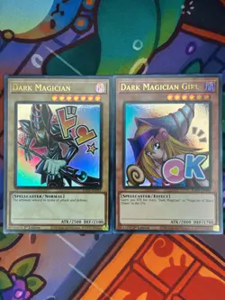 Yugioh TCG Dark Magician & Dark Magician Girl RA05 Holo 1st Edition NM - Image 1