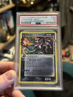 2006 Pokemon EX Dragon Frontiers Gold Star Charizard - Holo #100 PSA 5 BEAUTY - Image 1